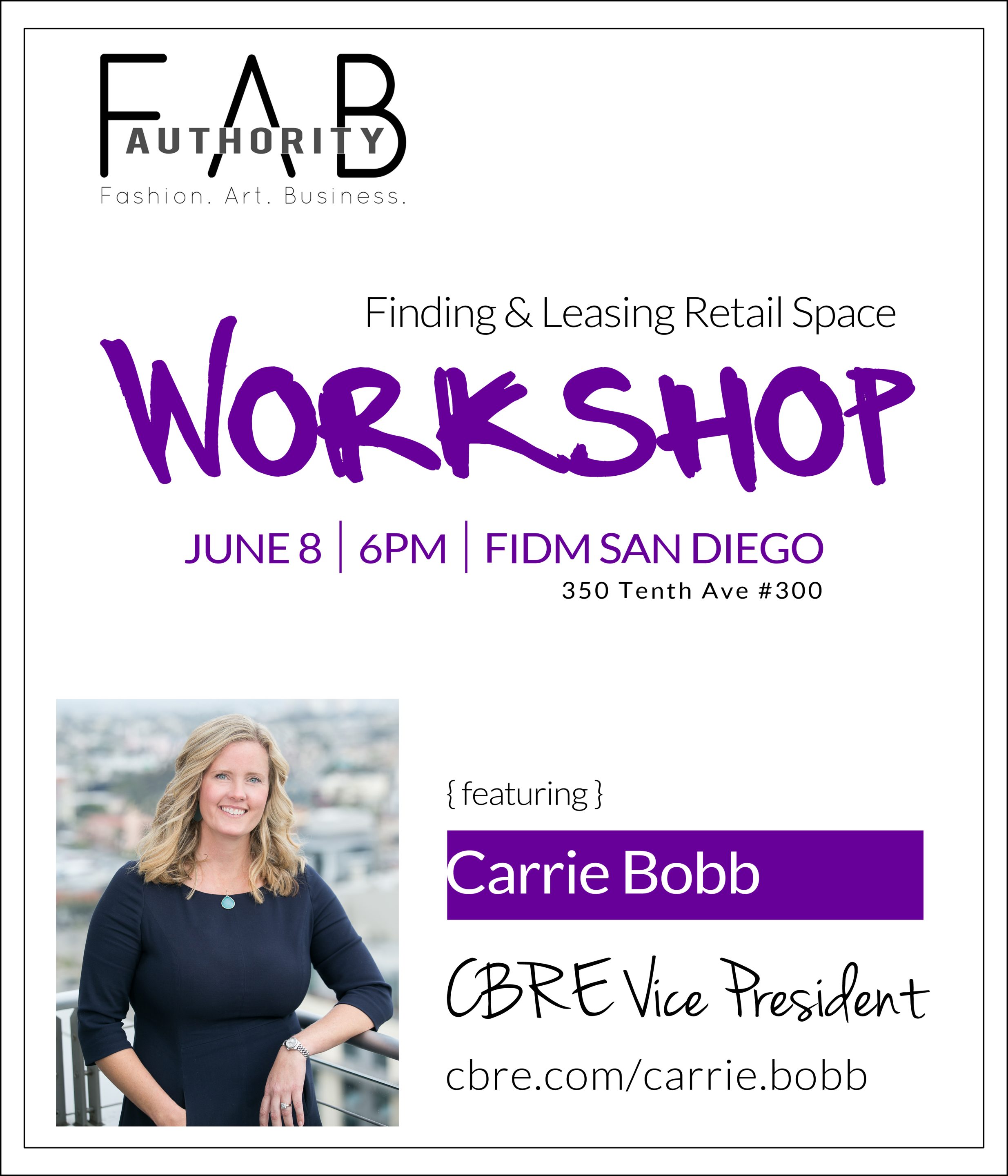 FAB Workshop | Finding & Leasing Retail Space featuring Carrie Bobb