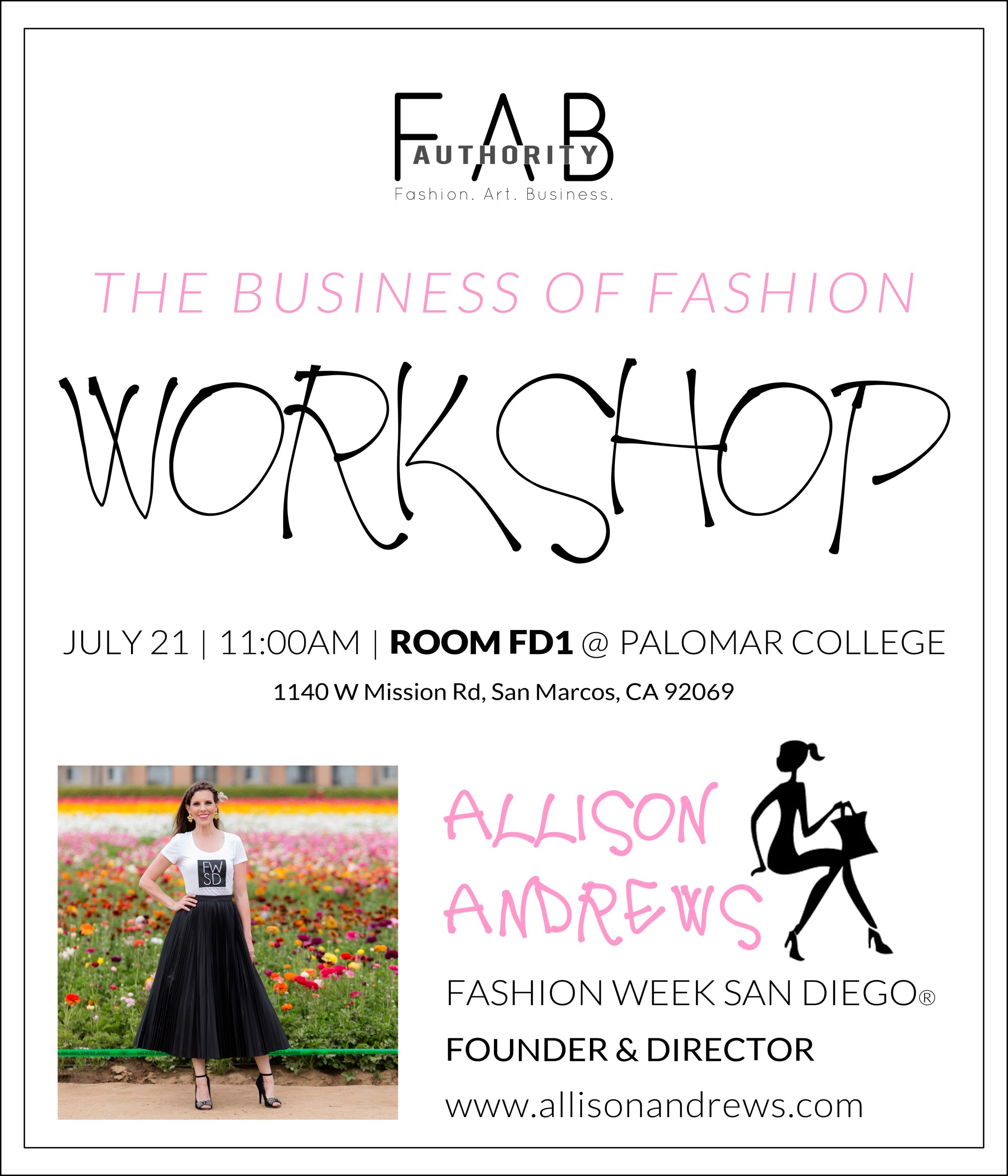 Workshop | The Business of Fashion featuring FWSD Founder/Director Allison Andrews