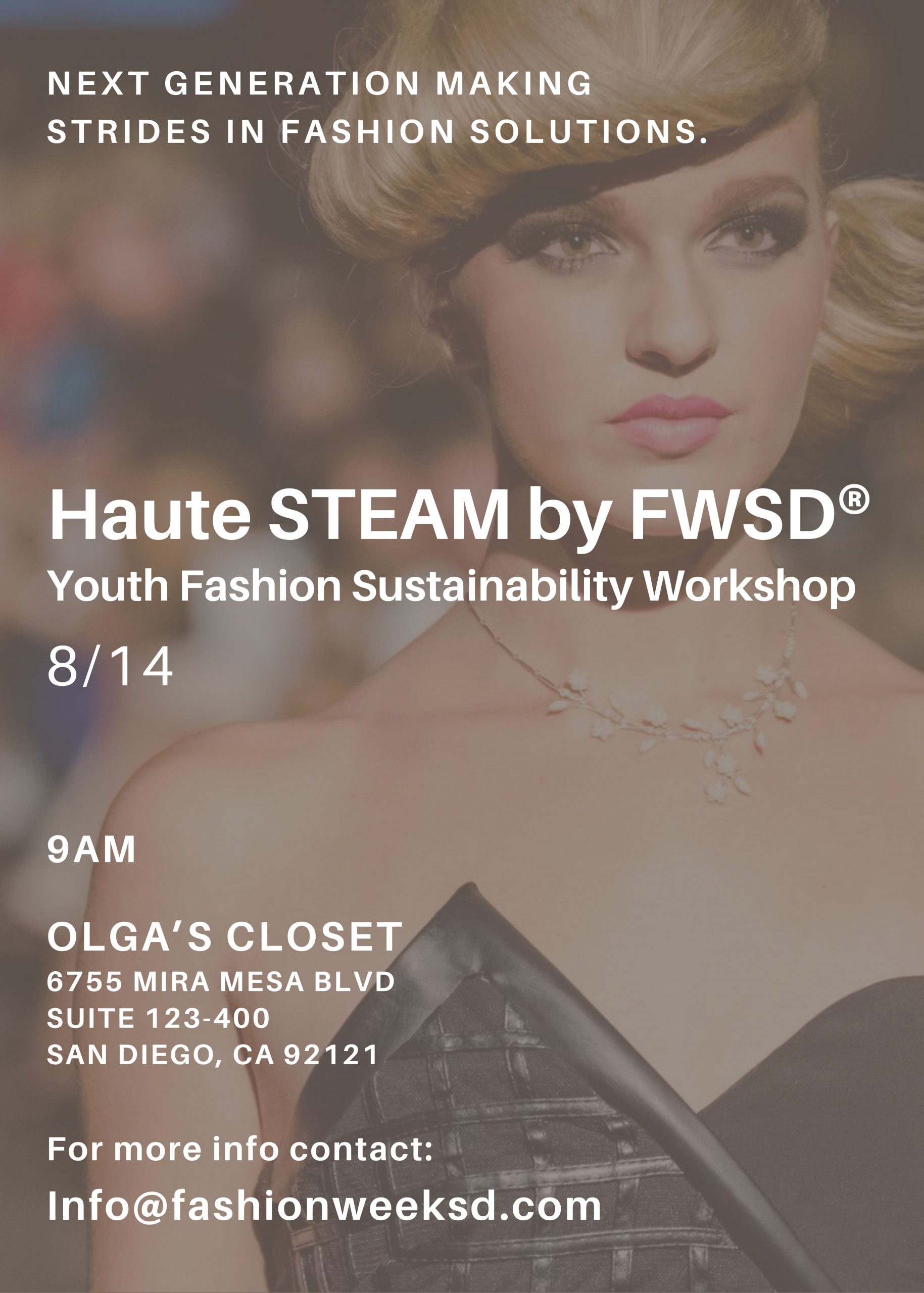 Haute STEAM Youth Fashion Sustainability Workshop by FWSD